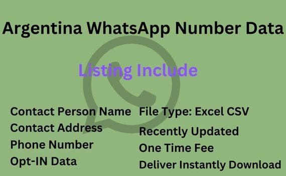 阿根廷 Whatsapp 号码数据库