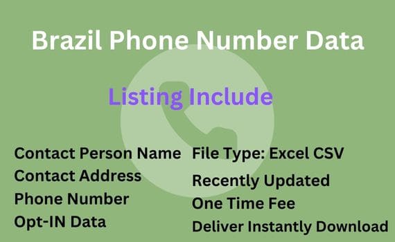 巴西电话号码数据库