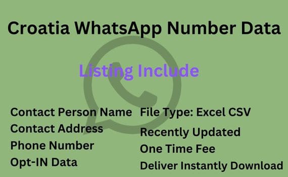 克罗地亚 WhatsApp 号码数据库