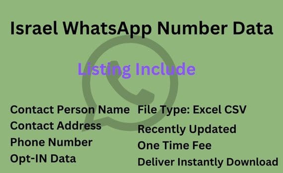 以色列 WhatsApp 号码数据库