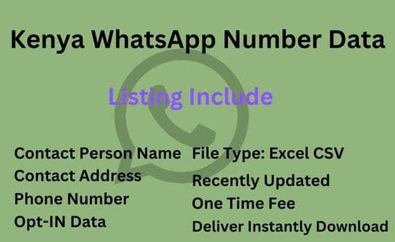 肯尼亚 WhatsApp 号码数据库