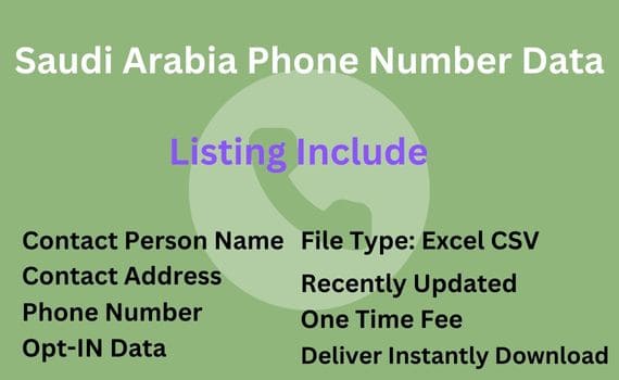沙特阿拉伯电话号码数据库